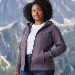 Nike Hooded Full-Zip Jacket in Plum